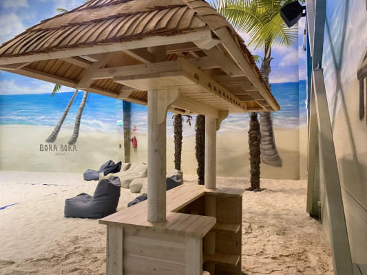 Lada barowa Home Bar Ogród Stół barowy Lada Stół barowy Stół barowy na dach 300x130x270