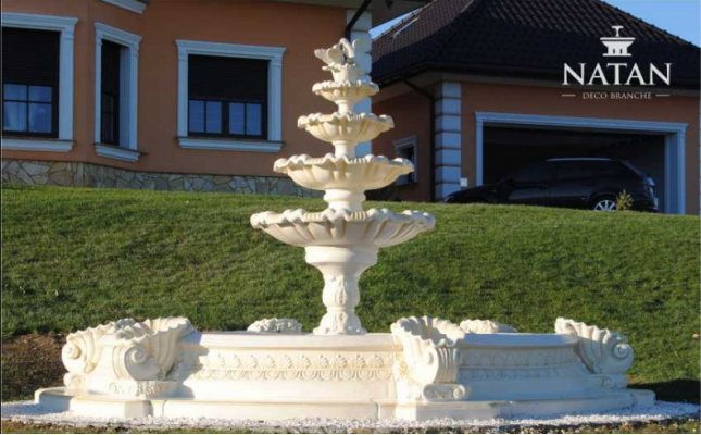 Umywalka Ozdobna Fontanna Fontanna Rzeźba Fontanna Fontaine Ogród Fontaine Staw Miasto