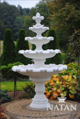 Fontanna ogrodowa Fontanna do stawu 224cm Kamienna fontanna Fontanna ogrodowa Fontaine Nowość