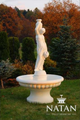 Dekoracyjna fontanna figurka fontanny 206 cm dekoracja fontanny ogrodowej fontanna stawowa
