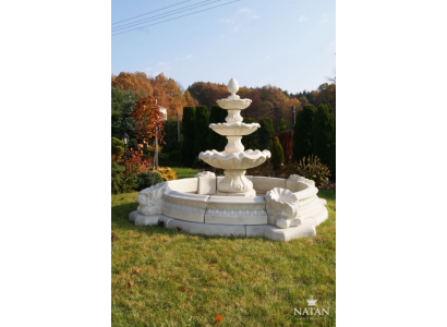 Fontaine dorzecze ozdobna fontanna fontanna fontanna miejski staw rzeźba ogród