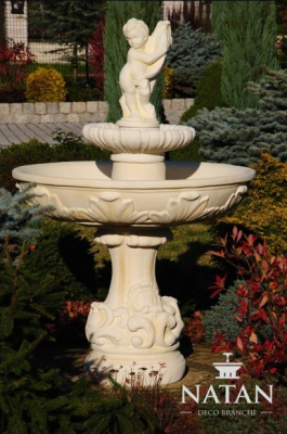 Fontanna ogrodowa Fontanna do stawu 160cm Kamienna fontanna Fontanna ogrodowa Fontaine Nowość