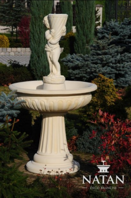 Fontanna ogrodowa Fontanna do stawu 159cm Kamienna fontanna Fontanna ogrodowa Fontaine Nowość