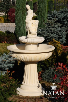 Fontanna ogrodowa Fontanna do stawu 164cm Kamienna fontanna Fontanna ogrodowa Fontaine Nowość