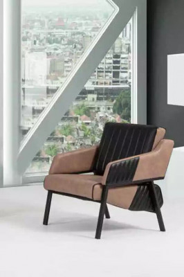 Designerski Beżowy Zestaw sofowy dwumiejscowy Fotel Couch Ustawić Podkładkę 2+1