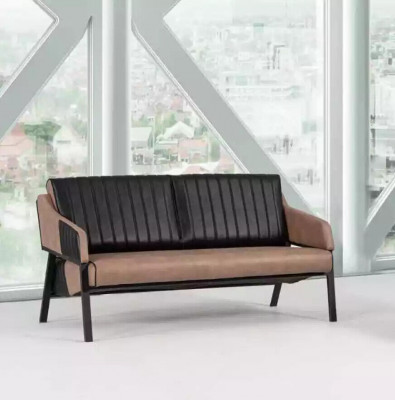 Designerski Beżowy Zestaw sofowy dwumiejscowy Fotel Couch Ustawić Podkładkę 2+1