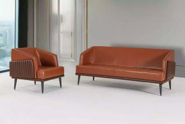 Designerskie meble biurowe Sofy tapicerowane Luksusowa dwuosobowa kanapa Biuro miejsce do siedzenia