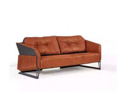 Designerska Sofa Pomarańczowa Gabinet Meble Biurowe Kanapa 3 miejsce do siedzenia Nowe