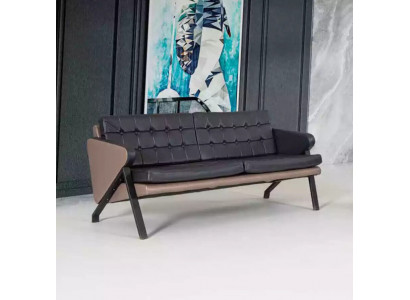 Dwumiejscowe luksusowe meble do gabinetu Nowoczesna tapicerowana sofa