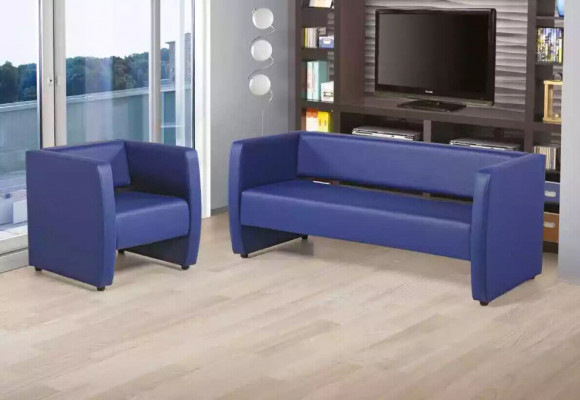 Sofa 2 miejsce do siedzenia Luksusowa kanapa do gabinetu Meble biurowe Włókienniczy Meble
