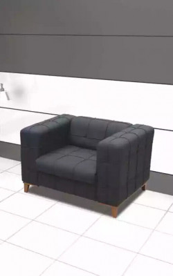 Fotel Czarny Siedziba Gabinet Nowoczesne Designerskie Tapicerki Fotel Nowość