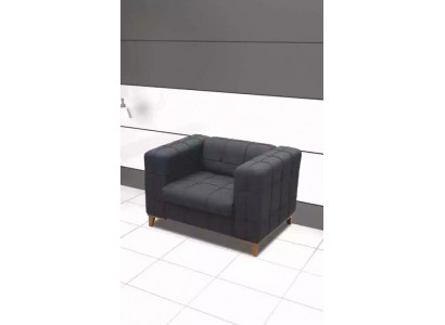 Fotel Czarny Siedziba Gabinet Nowoczesne Designerskie Tapicerki Fotel Nowość