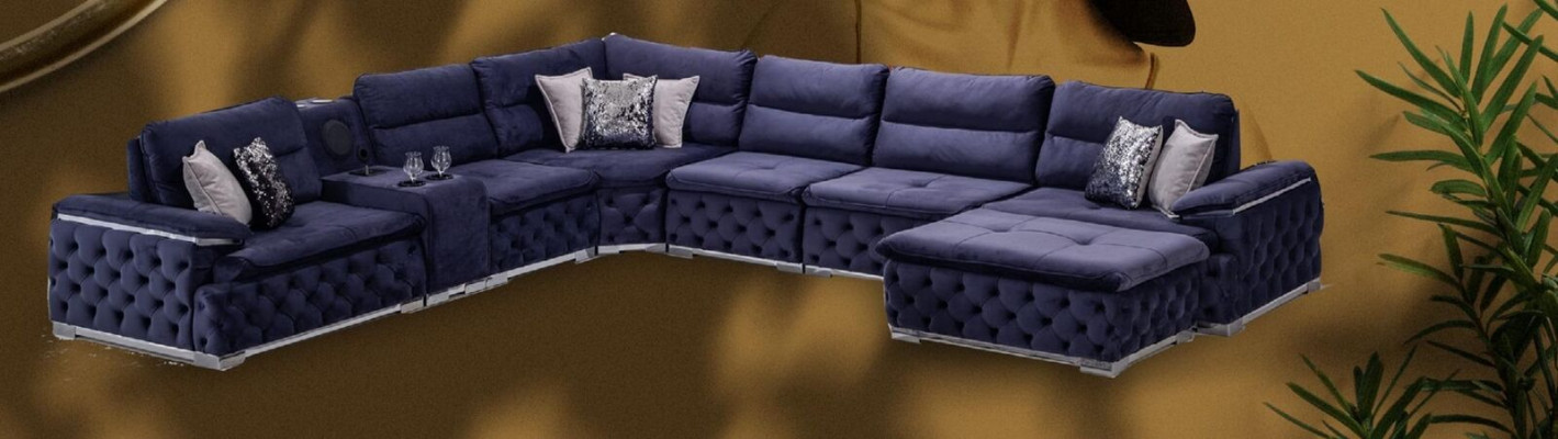 Narożnikowa kanapa Kształt U Chesterfield Sofa Salonowa Meble w stylu włoskim