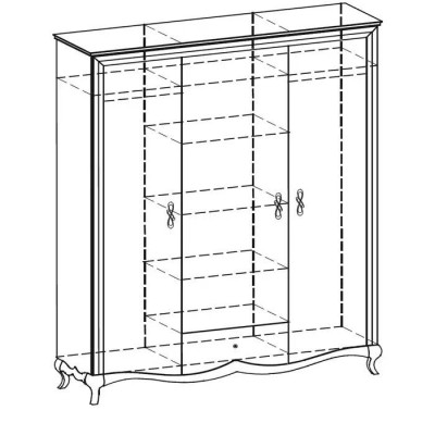 Modern Design Biała Szafa z szufladą Drewno Design Szafki nowość