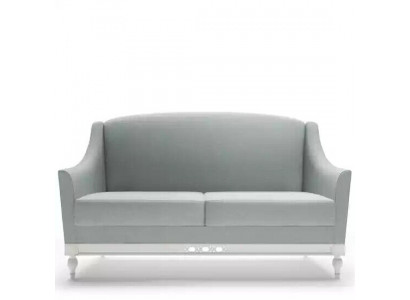 Sofa 2 miejsce do siedzenia Sofy Design Luxury Włókienniczy Drewno Podkładka Sofy dwuosobowe