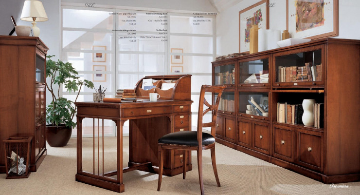 Krzesło Office Luxury Fotel Stół obiadowy Drewno Fotel Meble Design Bizzotto Włochy