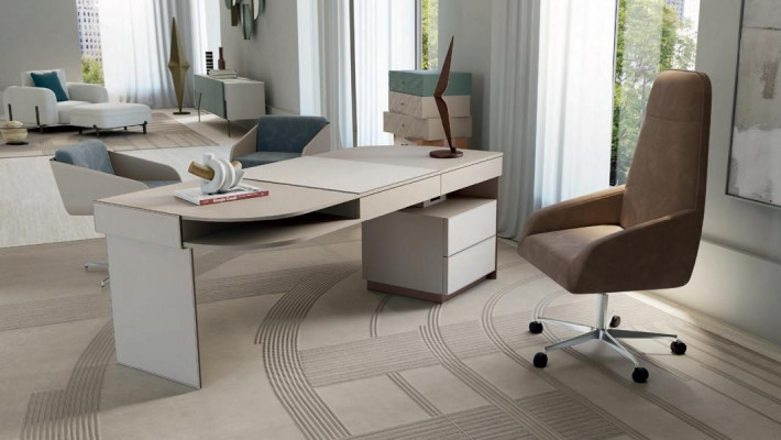 Nowoczesna luksusowa obrotowa Fotel Lounge Seating Comfort Podkładka Lehn Meble Bizzotto
