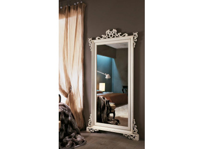Classic Designer Oryginalne Drewno Rama lśniące ścienne 112x210 Lustro - Model 255
