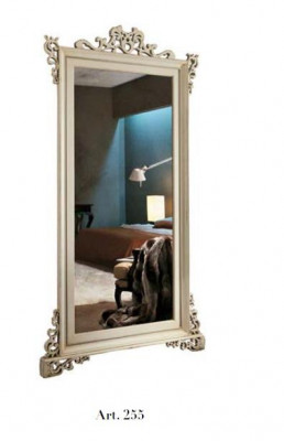 Classic Designer Oryginalne Drewno Rama lśniące ścienne 112x210 Lustro - Model 255