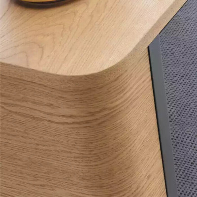 Jednostka ścienna rtv Kredens RTV niska Strona meblościanki Drewno Metal