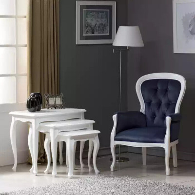 Luksusowy salon Fotel Włókienniczy Fotel o klasycznym designie