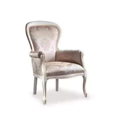 Luksusowy salon Fotel Włókienniczy Fotel o klasycznym designie