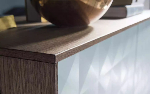 Designerska szafka ścienna Półka do salonu stojak TV Drewno Ściana z półkami