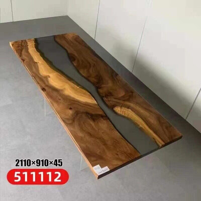 Projekt Tabela Modern Sea River Meble stoły Stół obiadowy stoły Żywica epoksydowa Ocean