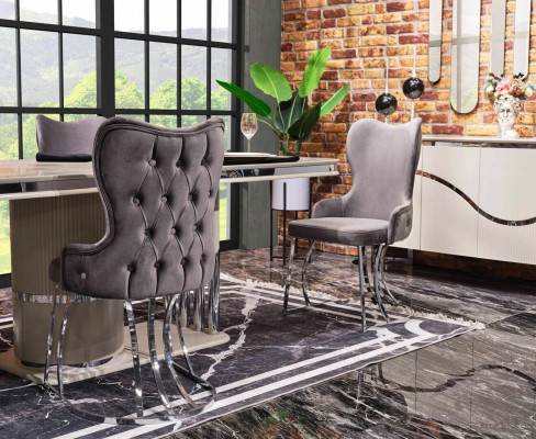 Tabela 6x Krzesła 7-częściowy stół jadalniany drewniany zestaw do jadalni Grupa Design