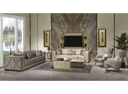 Luksusowy Zestaw sofowy 3+3+1 miejsce do siedzenia Zestaw Design Sofa Podkładka Kanapy Modern
