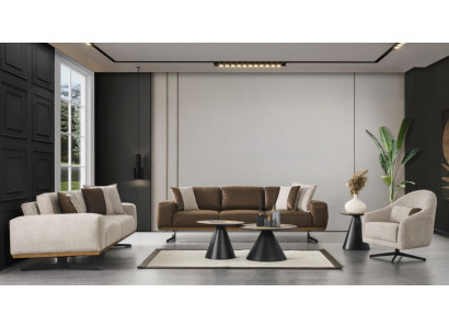 Zestaw sofowy 4+3+1 Siedziba Luksusowe Meble Sofy Sofa do Salonu Sofa 3-częściowa