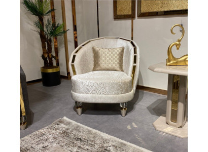 Fotel 1 miejsce siedzące Pokój dzienny Włókienniczy Lounge Podkładka Luxury Siedziba Relaks