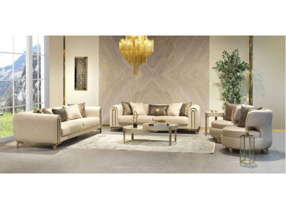 Zestaw sofowy 3+3+1 miejsce do siedzenia poduszka na siedzisko kanapa zestaw design sofa nowa 4 sztuki. Materiał