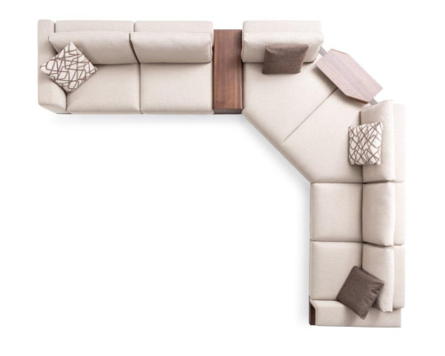 Sofa materiałowa Narożnikowa kanapa Sofa w kształcie litery L Materiał Sofy Szare Nowoczesne Meble Kanapy