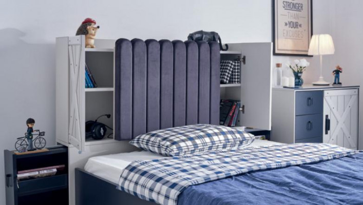 Łóżko w stylu nowoczesnym Łóżka drewniane Luksusowy design Sypialnia Meble Łóżko drewniane