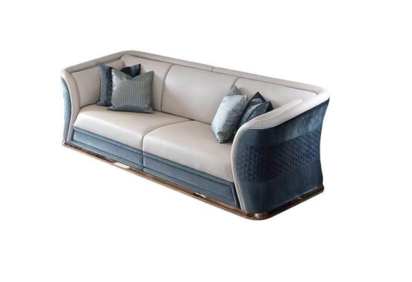 sztuczna skóra Sofy Żywy krajobraz Ustawić Design Nowoczesne Sofy Sofa 3 miejsce do siedzenia