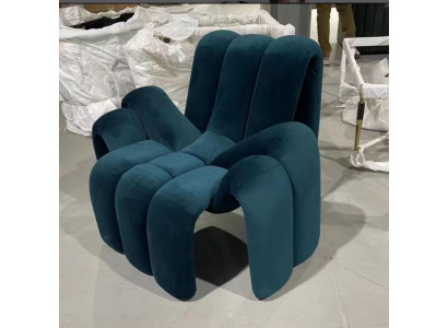 Stylowy Fotel Green Couch 1 miejsce siedzące nowoczesny luksusowy Fotel Włókienniczy nowy