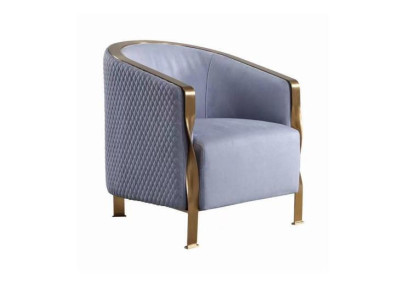 Nowoczesna luksusowa szara sofa Fotel Meble TV Podkładka Club Krzesło Metal
