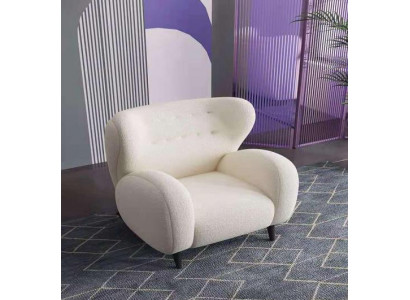 Stylowy nowoczesny Fotel Biały Fotel TV Kanapa 1 miejsce siedzące Sofa Włókienniczy