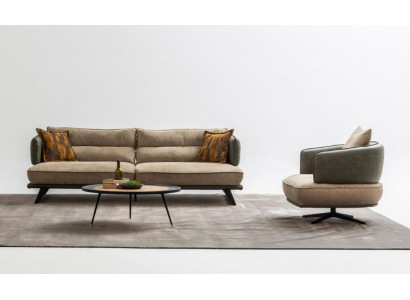 Luksusowy Zestaw sofowy Sofa 3 miejsce do siedzenia Fotel Materiał Nowoczesny Multikolor Nowoczesny Zestaw Nowość