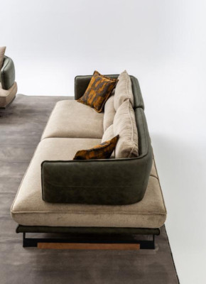 Sofa 3 miejsce do siedzenia Sofa tapicerowana Wielobarwny Textill Siedziba Design Material Nowoczesne sofy