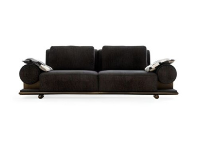Nowoczesna Sofa 3 miejsce do siedzenia Czarny Wysokiej Jakości Podkładka Sofas Design Włókienniczy nowa