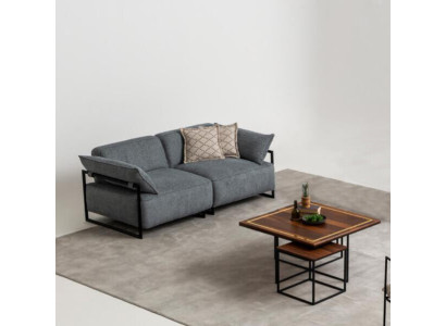 Pokój dzienny Włókienniczy Sofa 3 miejsce do siedzenia Luksusowe Meble Siedziba Design Couch Lounge nowość