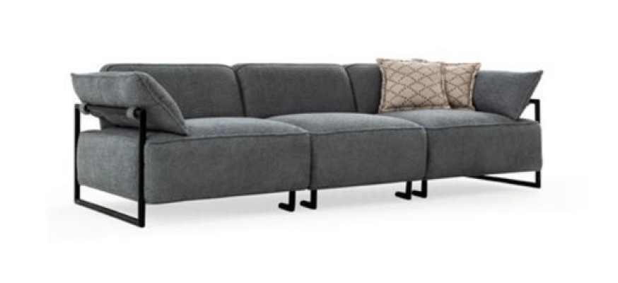 Pokój dzienny Włókienniczy Sofa 3 miejsce do siedzenia Luksusowe Meble Siedziba Design Couch Lounge nowość
