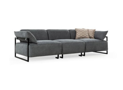 Pokój dzienny Włókienniczy Sofa 3 miejsce do siedzenia Luksusowe Meble Siedziba Design Couch Lounge nowość