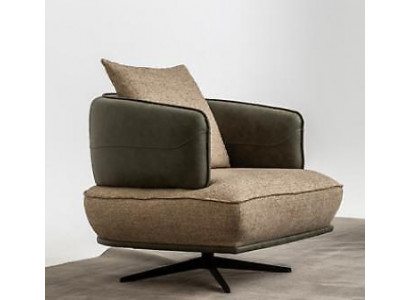 Fotel Design Couch Sofa Relaks Włókienniczy Lounge Luxury TV Club Podkładka miejsce siedzące