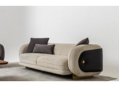Pokój dzienny Włókienniczy Sofa 3 miejsce do siedzenia Luksusowe Meble Siedziba Design Couch Lounge nowość