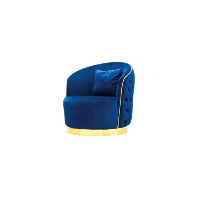 Okrągły salon Blue Chesterfield Fotel, designerski, jednoosobowy fotel Fotel. xlmeble.pl
