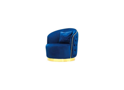 Okrągły salon Blue Chesterfield Fotel, designerski, jednoosobowy fotel Fotel. xlmeble.pl