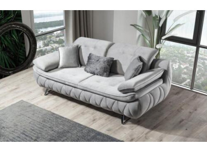 Szary Nowoczesny Luksusowy Projekt 3-miejsce siedzące Sofa Tkaninowa Sofa do Salonu Włókienniczy Materiał